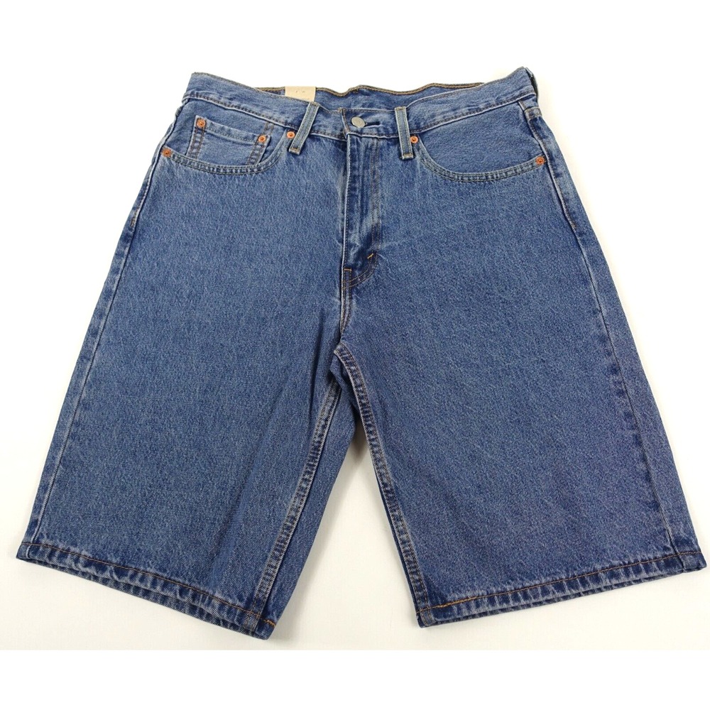 Levis 469 Loose Fit Jeans Shorts Men 40 Denim 100% Cotton Midrise Medium Denim